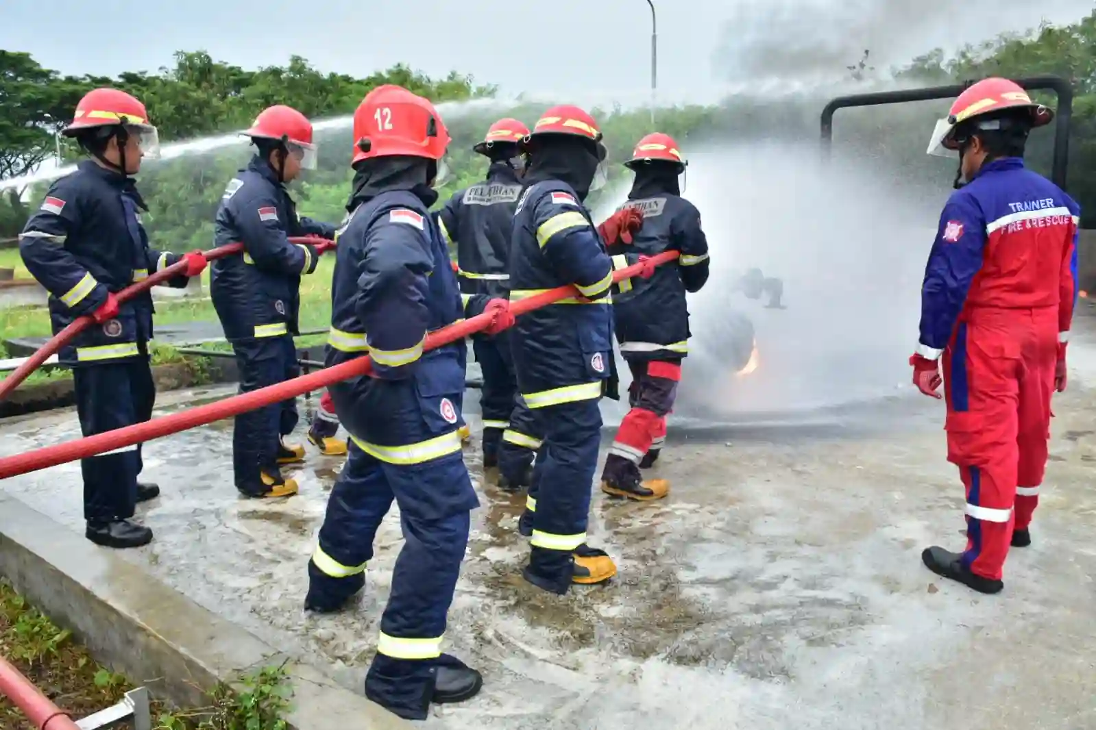 pertamina gelar latihan cegah kebakaran