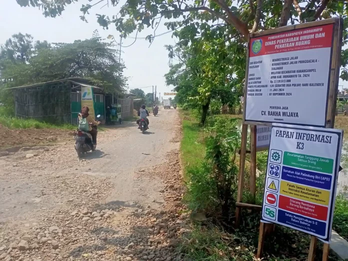 rekonstruksi jalan pringgacala tanjakan