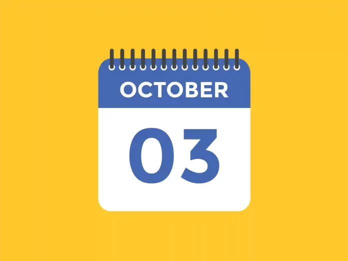 3 oktober