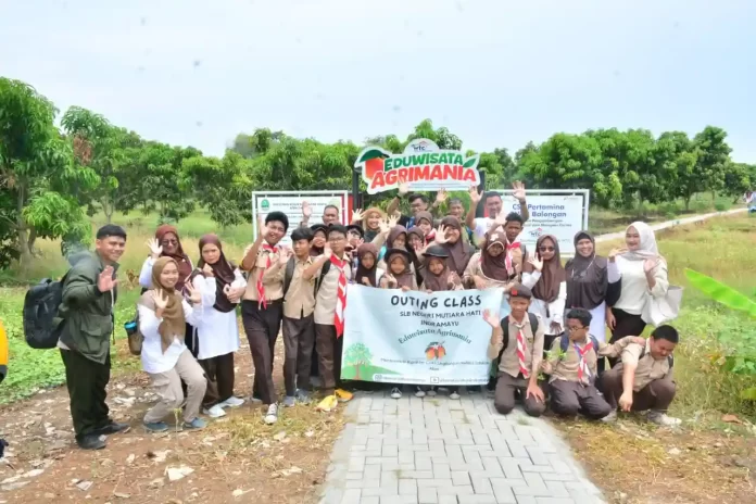 slb mutiara hati kunjungi eduwisata agrimania