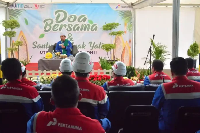 pekerja pertamina balongan gelar doa bersama