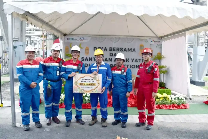 DHC Fungsi Produksi I Pertamina RU VI gelar Doa Bersama dan Santuni Anak Yatim