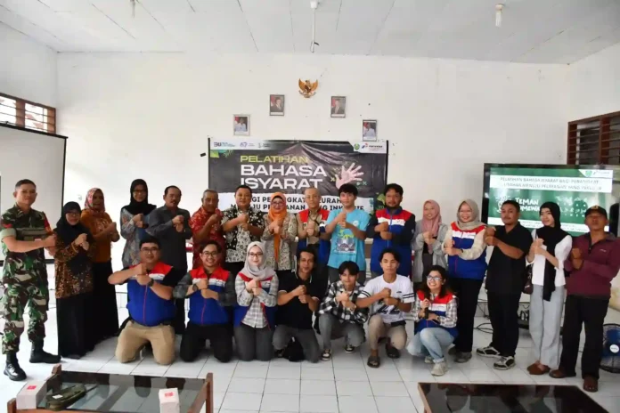 bahasa isyarat pertamina kelurahan lemahmekar