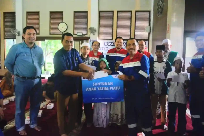 santunan yatim pertamina balongan