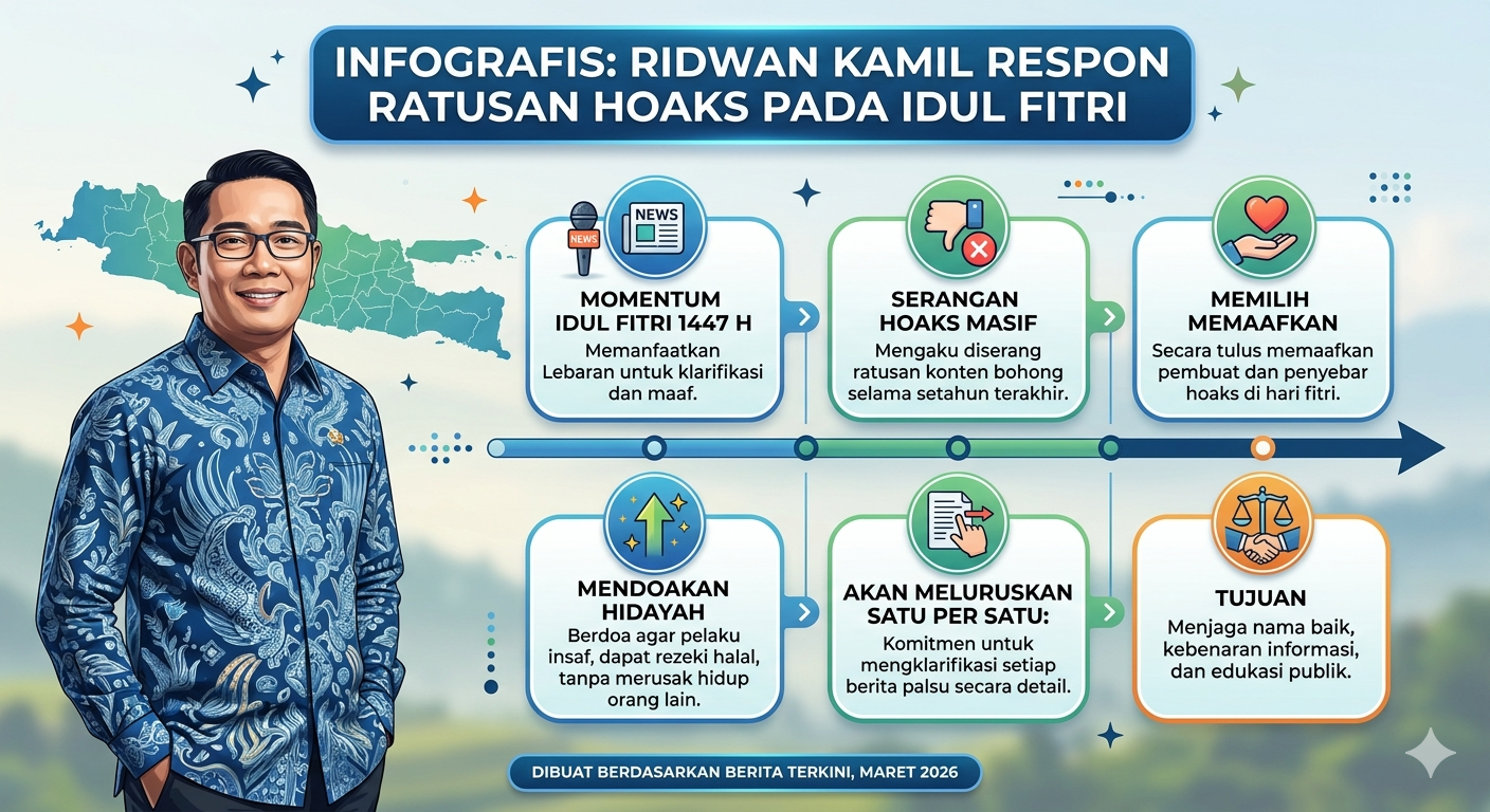 Ridwan Kamil Klarifikasi Saat Lebaran, Bantah Ratusan Hoaks yang Menimpanya