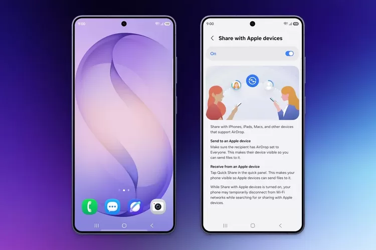 Geger! Fitur AirDrop Kini Muncul di Hape Samsung, Begini Cara Pakainya