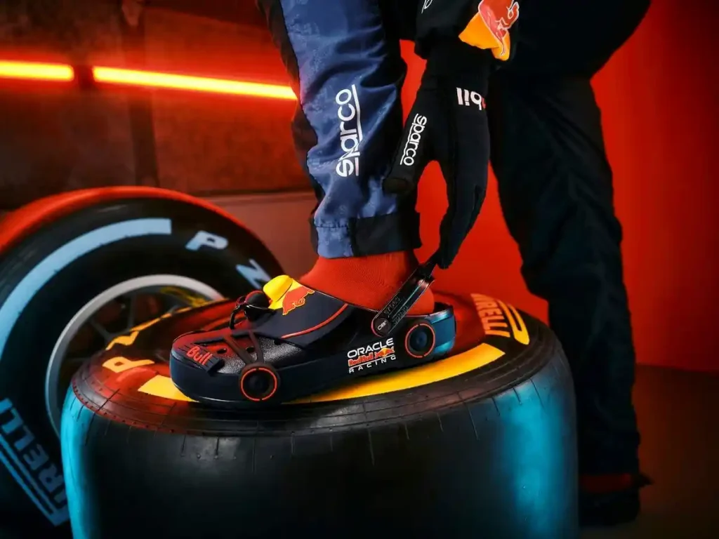 crocs red bull